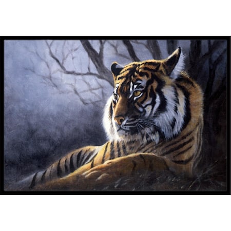 Jensendistributionservices Bengal Tiger by Daphne Baxter Indoor or Outdoor Mat, 18 x 27 MI2557329